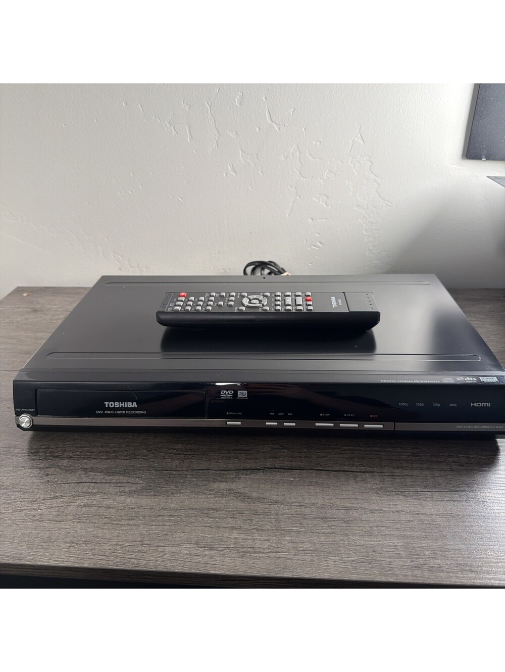 Toshiba D-R410 HDMI DVD Video Recorder Player with Remote (Tested)